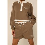 The Lola Club Kaya high waist sweatshort green