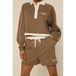 The Lola Club Kaya high waist sweatshort green