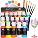 Acrylverf set voor glasschilderen - 18 kleuren×30 ml - Watervast acryl emaille en keramiek schilderset voor kunst op transparante wijnglazen