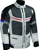 DIFI Corsica Aerotex veste de moto en textile, gris/noir/rouge, taille XL