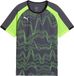 Puma Individual Liga Graphic T-shirt Korte Mouw Galactic Gray / Yellow Alert Polyester Gestreept Unisex Voetbal 128