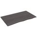 Plateau de lavabo 100x60x2 cm bois massif traité marron foncé