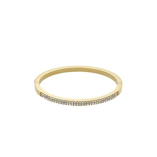 Fossil Ellis Dames Rvs Armband met Drukknop Sluiting