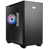 In Win Boîtier Moyen Tour E-ATX RGB avec panneau vitré (Noir)