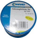Conrad Components 605924 Voertuigkabel FLRY-B 1 x 6 mm² Zwart 5 m