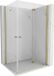 Mexen Mist-F Duo cabine de douche pliable droite 90 x 100 cm, transparent, or brossé