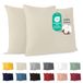 Dreamzie katoenen kussensloop 40x40 cm beige (set van 2), OEKO-TEX