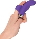 Sweet Smile – Vingertop Vibrator met Gebogen G-Spot Tip voor Genot en Glimlach – 5,9 cm – Paars