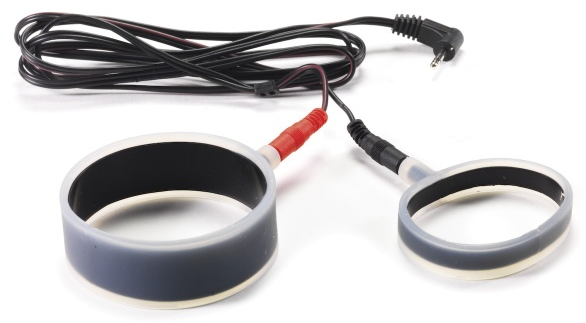 Rimba Electro Sex Siliconen Cock Ring Set 40mm en 50mm Uni-Polair