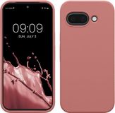 kwmobile telefoonhoesje geschikt voor Google Pixel 9a - Hoesje met siliconen coating - Smartphone case in winter roze
