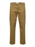 SELECTED New Miles Broek Heren - Maat W33L34 - Katoen/Elastaan - Regular Fit - Bruin