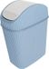 HATEX Seau à cosmétique compact 2,5 litres avec couvercle basculant - éliminer les déchets de manière pratique et élégante Bleu