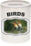 Bellatio Decorations Shoppartners Bv Dieren liefhebber bijeneter vogel spaarpot 9 cm jongens en meisjes - keramiek - Cadeau spaarpotten vogels liefhebber