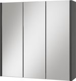 Vicco Majest Badkamerspiegelkast – 67.4 x 68 cm met 3 spiegeldeuren Antraciet
