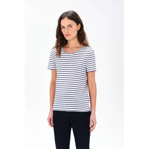 Caroll gestreepte T-shirt donkerblauw