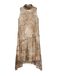 VERO MODA Jurk 'VMSMILLA' ecru / lichtbeige / donkerbruin