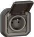 stopcontact Legrand Plexo 069860L stopcontact 2P+T waterdicht 16A compleet inbouw, antraciet