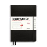 LEUCHTTURM1917 367854 Weekplanner Composition (B5) 2024, 12 maanden, zwart, Engels