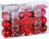 Deuba Christbaumkugel Set 66 Stück - Rot - Ø 6 cm