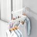 Omgoods - Sèche-linge mural pliable avec crochets - Solide et peu encombrant