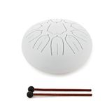 Gear4music Life 10 Stalen Tongdrum 11 Noten, D-Major, Wit