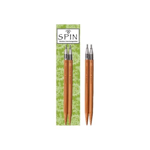 ChiaoGoo Spin Bamboo Interchangeable Knitting Needle Tips 13cm 10.0mm Patina 1 piece