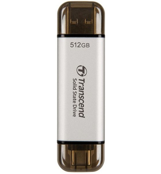 Transcend ESD310 512GB USB 3.2 Gen 2 Portable SSD - Silver