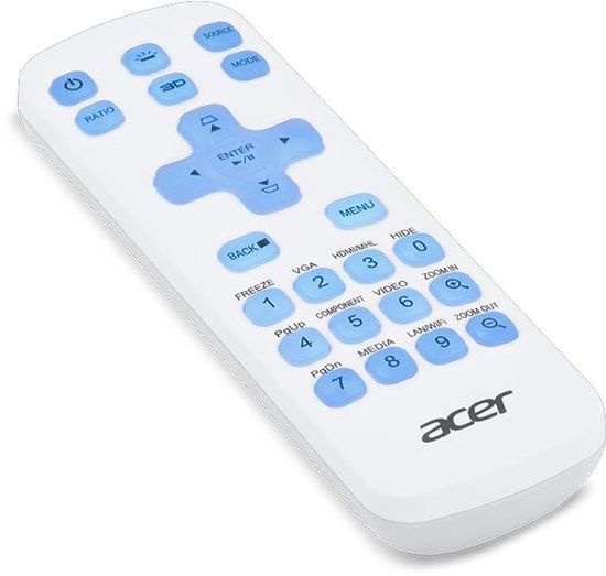 Acer MC.JQ011.005 afstandsbediening IR Draadloos Universeel Drukknopen Wit