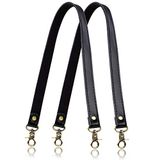 Allzedream Lederen Portemonnee Riem Naaien Canvas Vervanging Handtas Schoudertas 2 Stks, Zwart, M, Antiek