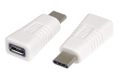 PremiumCord Adapter USB-C stekker op micro USB-aansluiting, USB 3.1 type C stekker, wit