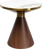 Kare Design Bijzettafel Cono Keramiek Ø50cm Bruin