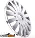 Tunershop Audi 4 Wielkappen, radkappen, tuningshop, 15 inch, zilverkleurig, compatibel met Audi, Daewoo, Hyundai, Lexus, Nissan, Seat, Toyota
