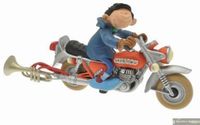 Plastoy Beeldje Guust Flater op zijn Motor - 3521320003054