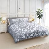 Emma Barclay Butterfly Meadow Dekbed Eenpersoonsbed Zilver, 100% Polyester
