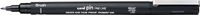 Uni-ball Permanente markeerstift PINBR-200(S) Penseel Zwart (12 Stuks)