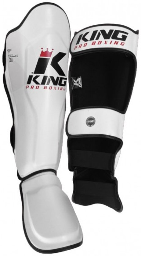 King Pro Boxing - Scheenbeschermer KPB/SG wit - Maat S