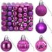 vidaXL - Kerstballenset - 150 stuks - Lila - 3 cm