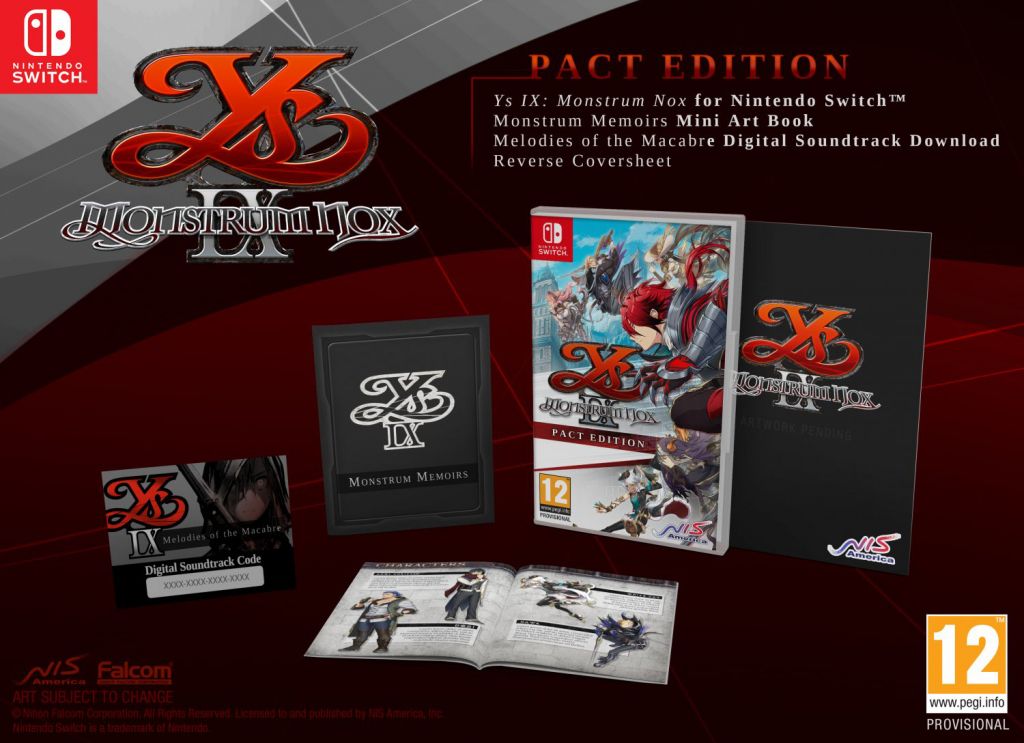 NIS Ys IX Monstrum Nox - Nintendo Switch