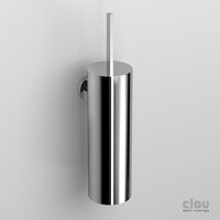 Clou Flat toiletborstelgarnituur wandmodel chroom H35xD11.5cm CL/09.02041