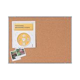 BoardsPlus Economy Kurk Bord, 58 x 43 cm, Grijs Frame