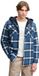 Superdry Chemise à capuche doublée de polaire M4011193a Worker Check Ink Blue