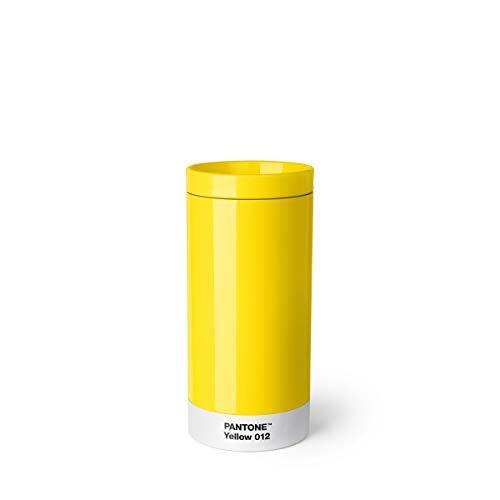 Copenhagen Design thermosbeker To Go Pantone 430 ml RVS geel