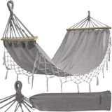 Gardlov Grote Tuinhangmat met Frame 200 x 100 cm - Grijs