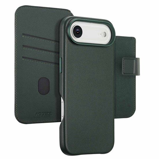 Accezz Leather Bookcase 2-in-1 met MagSafe voor de Apple iPhone Air - Cedar Green