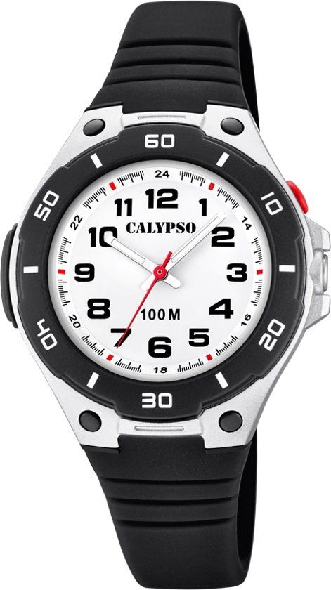 Calypso K5758/6 Kinderhorloge - Polshorloge - Kunststof - Zilverkleur - Ø 38.7mm