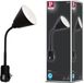 Paulmann Junus Stekkerlamp - Zwart - E14 - Flexibele Arm - Leeslamp