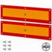 AutoXtreme ECE-70 Reflectormarkering Aluminium – Set van 2 – 565x195mm – E8-gecertificeerd – Vrachtwagen, Aanhanger & Caravan – TÜV SÜD