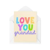 Grappige Nieuwigheid Wenskaarten | Love You Grandad | Verjaardag Vaderdag Opa Denkt Van Je Geklets Grappige Grap | CBH1294