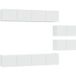 Ensemble de meuble TV blanc bois d'ingénierie