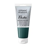Lefranc Bourgeois 300650 Flashe acryl- en vinylverf, lichtecht, dekkend en bestand tegen veroudering - 80ml Tube, Viridian Hue